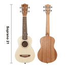 21 Inch Mahogany Solid Spruce Top Dolphin Soprano Ukulele