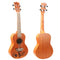 23 Inch Mahogany Flower Carved Pattern Concert Ukulele