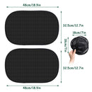 2 PCS Car Window Shade, Car Side Window Sunshade, Double-Layer Mesh Protect Your Children Family Members from Sun Burn, UV Ray, Heat (Black)