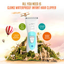 GL Baby Electric Hair Clipper USB Rechargeable Powerful Waterproof Hair Trimmer For Baby Hairdressing Tool Soundless Low noise